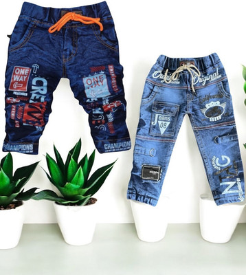 EASTWARDS Relaxed Fit Baby Boys Blue Jeans(Pack of 2)