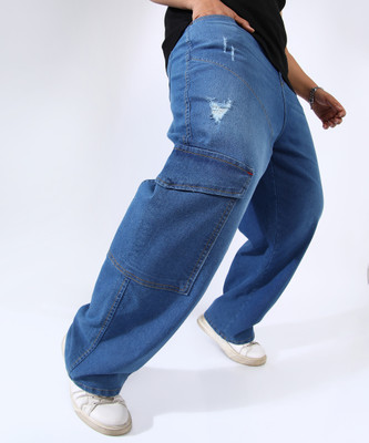 Instafab Plus Regular Men Blue Jeans