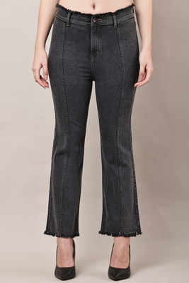 Zeston Boot-Leg Women Grey Jeans