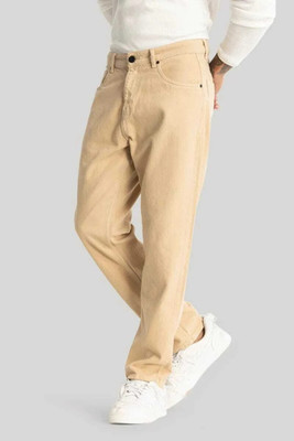 HouseOfCommon Loose Fit Men Beige Jeans