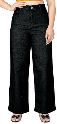 ZandZENTLY Relaxed Fit Women Black Jeans
