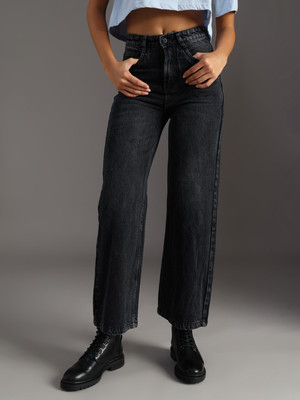 LIMEROAD Boot-Leg Women Black Jeans