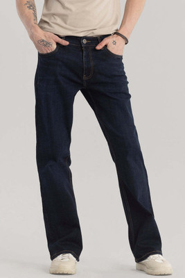 Snitch Boot-Leg Men Dark Blue Jeans