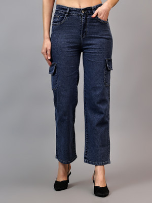 MERCEL Flared Women Dark Blue Jeans