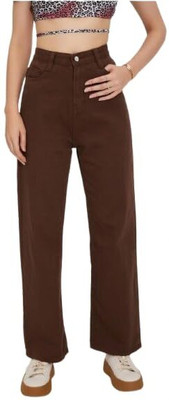 BINHARUN Flared Women Brown Jeans