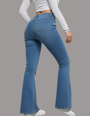 Dollfashion Boot-Leg Women Blue Jeans