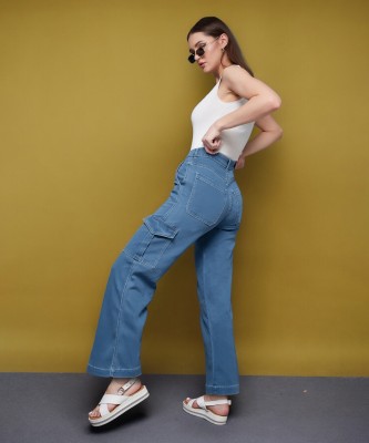 Miss Chase Flared Women Blue Jeans