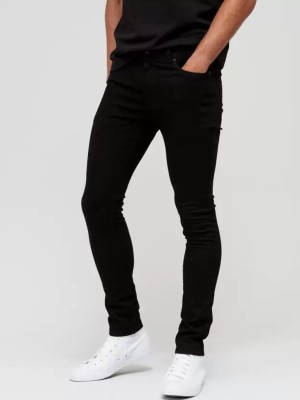 Maahhit Slim Men Black Jeans