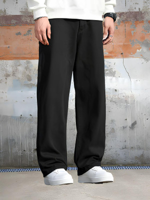 INDIVANE Relaxed Fit Men Black Jeans