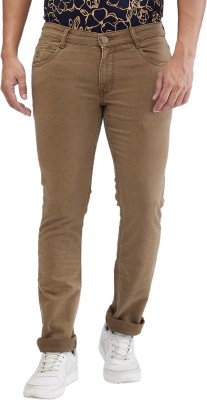 PARX Tapered Fit Men Brown Jeans