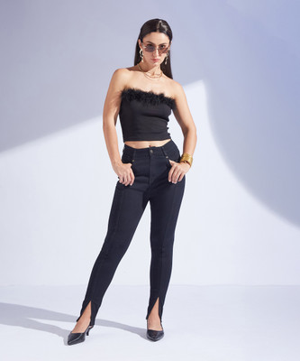 Miss Chase Skinny Women Black Jeans