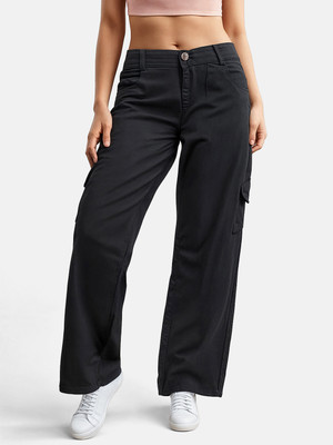SZN Loose Fit Women Black Jeans