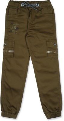 High Fame Jogger Fit Boys Green Jeans