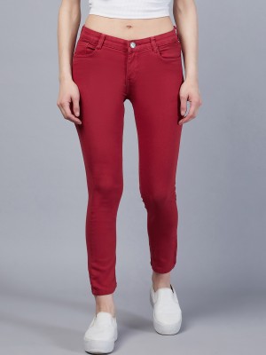 STUDIO NEXX Slim Women Maroon Jeans