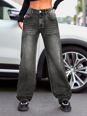 Robecult Collection Straight Fit Women Grey Jeans