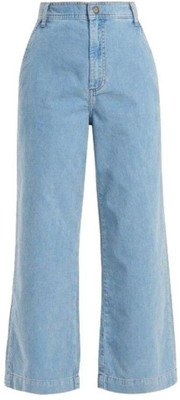 Thekids Loose Fit Girls Light Blue Jeans