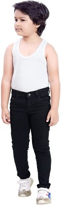 MOXA CREATION Slim Boys Black Jeans