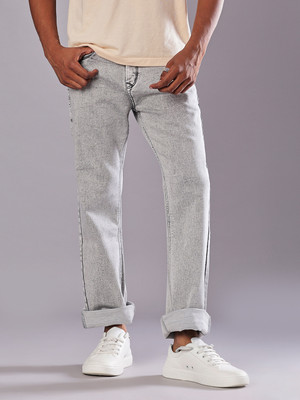 V-MART Boot-Leg Men White Jeans