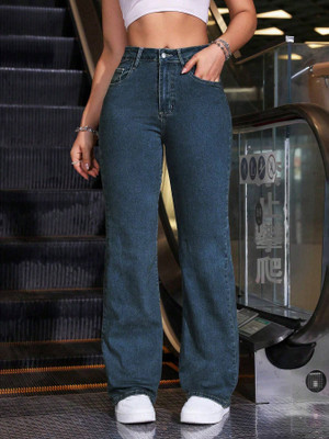 Dressberry Straight Fit Women Dark Blue Jeans