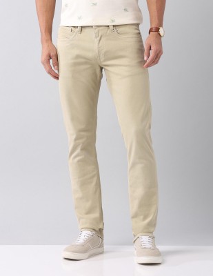 AD by Arvind Slim Men Beige Jeans