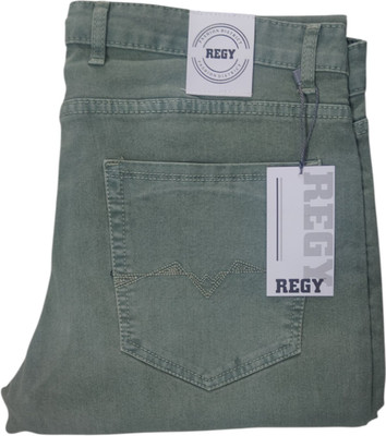 REGY Slim Men Green Jeans