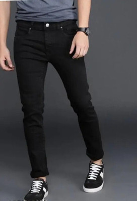 FLIECRANE Regular Men Black Jeans