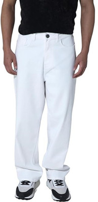 Nalaka Loose Fit Men White Jeans