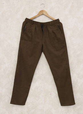 Abizzstore Retails Surat Regular Fit Men Brown Trousers