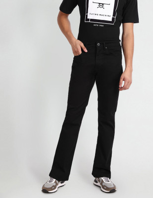 FLYING MACHINE Boot-Leg Men Black Jeans