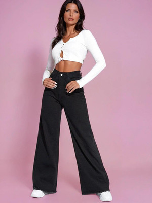 KOTTY Flared Women Black Jeans