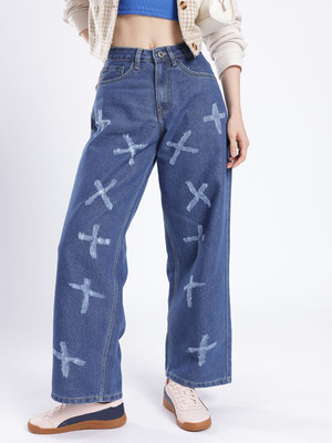 Glitchez Boot-Leg Women Blue Jeans