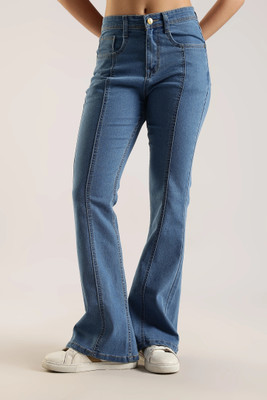 zayla Boot-Leg Women Blue Jeans