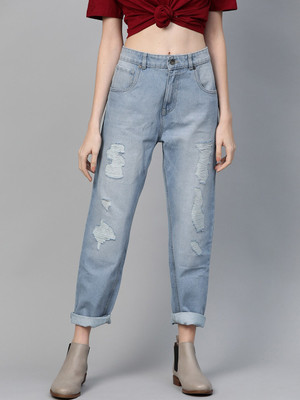 Roadster Boyfriend Women Blue Jeans