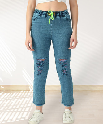 Ira Collections Boot-Leg Women Blue Jeans