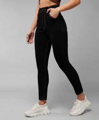 DOLCE CRUDO Skinny Women Black Jeans