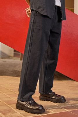 WROGN Boot-Leg Men Black Jeans