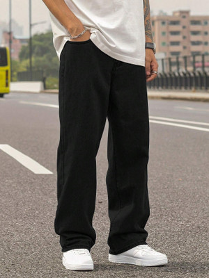James Webb Loose Fit Men Black Jeans
