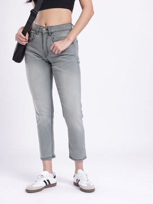Glitchez Relaxed Fit Women Grey Jeans