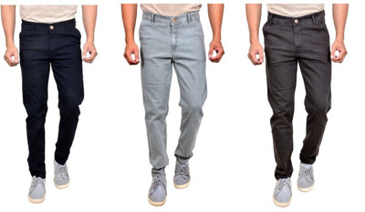 Moudlin Slim Men Multicolor Jeans(Pack of 3)