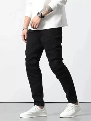 itup Slim Men Black Jeans