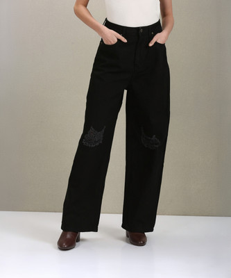U.S. POLO ASSN. Flared Women Black Jeans