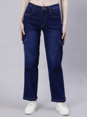 Poojafsion Relaxed Fit Women Dark Blue Jeans