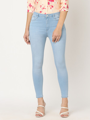 Kraus Jeans Women Blue Sky High-Rise Skinny Fit Jeans Skinny Women Light Blue Jeans