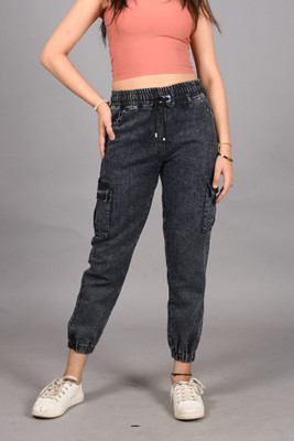 Denton Jogger Fit Women Black Jeans