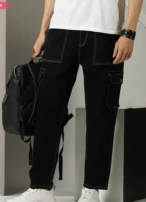 ShriShantiNathCreation Regular Men Black Jeans