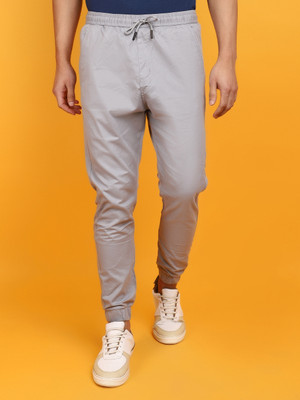 V-MART Solid Men Grey Track Pants
