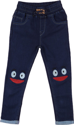 Royce Trend Jogger Fit Girls Dark Blue Jeans
