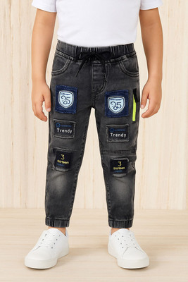 TRIP MART Jogger Fit Boys Grey Jeans