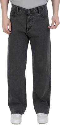 Gritwear Loose Fit Men Grey Jeans