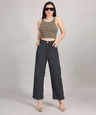 ROYAL MAJESTY Boot-Leg Women Dark Grey Jeans